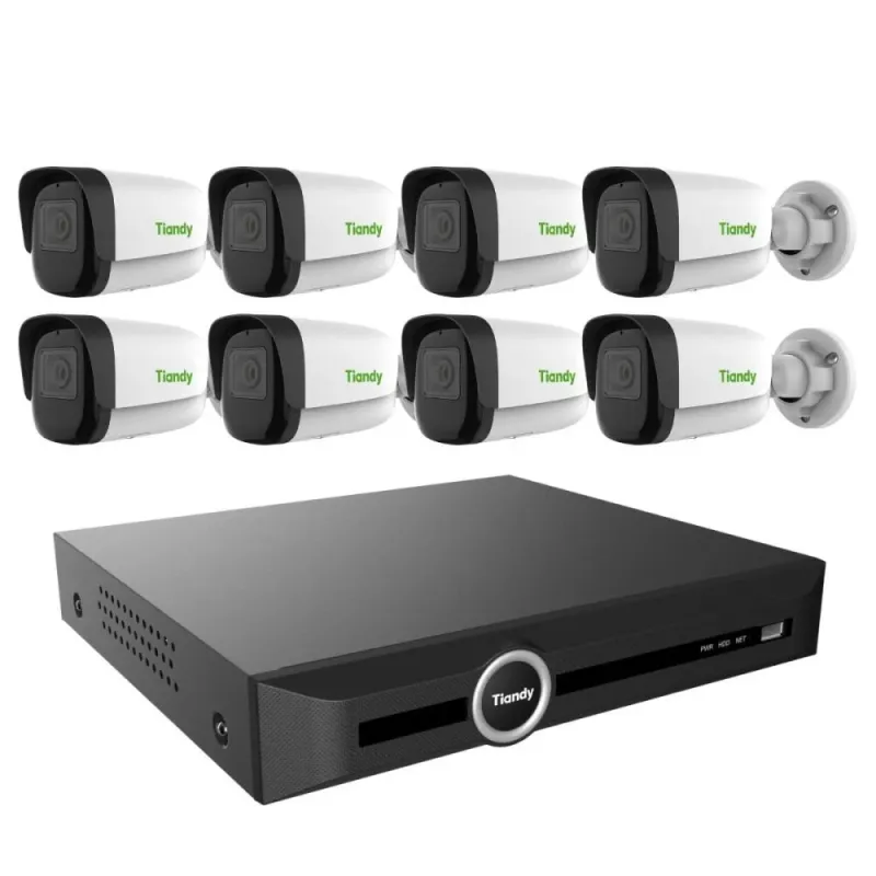 8 كاميرات شبكية 5 ميجـا IP - شامل التركيب